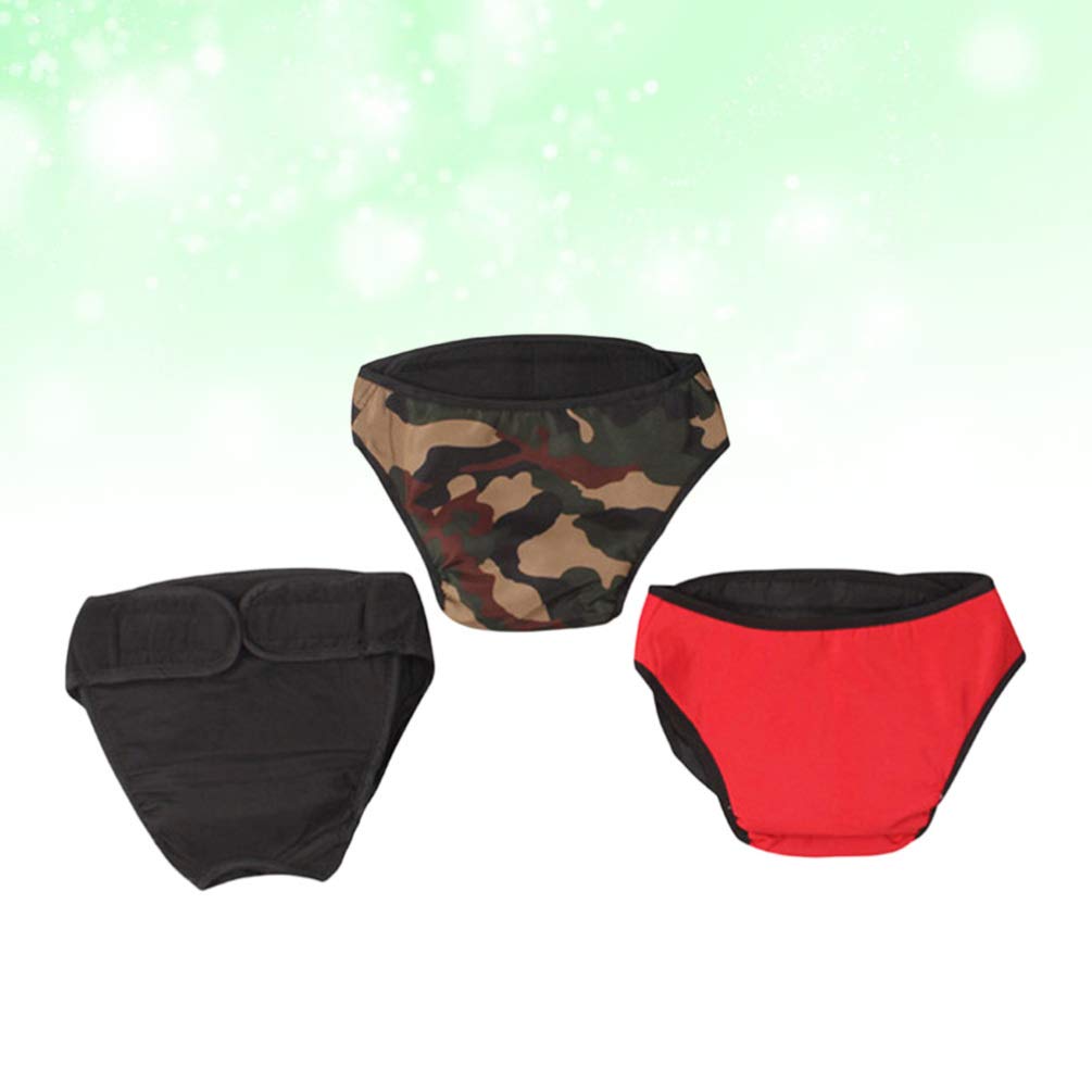 3PCS Washable Dog Diapers for Female Dogs - Soft Pet Diapers with Leak-Proof Pads, Adjustable Belly Bands for Puppies, Cats & Incontinence Pets - Perfect for House Training, Travel & Post-Surgery Care