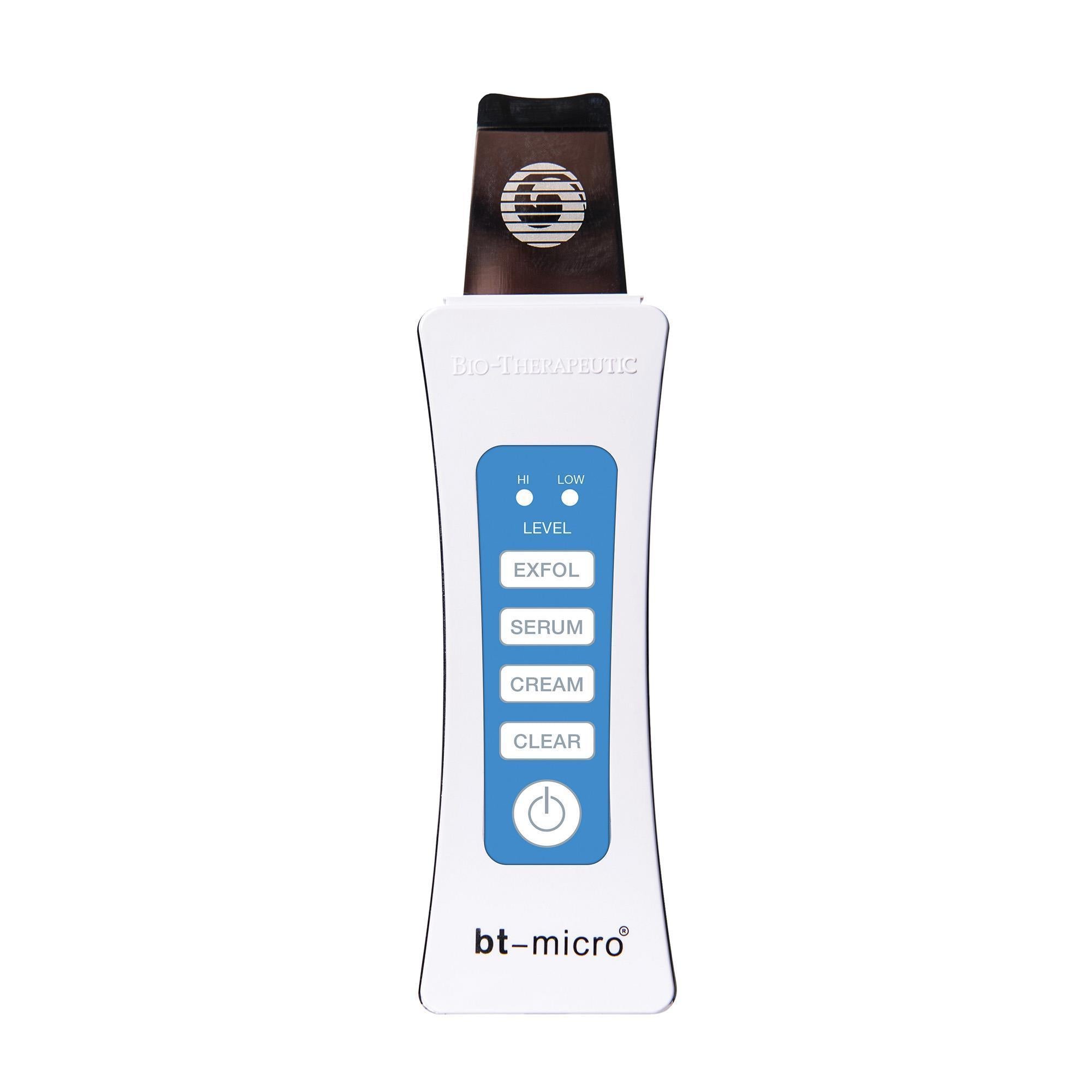 Bio Therapeutic bt micro® Ultrasonic Exfoliation Device - Professional Skin Care Tool for Deep Cleansing & Anti-Aging - Perfect for At-Home Spa & Dermatologist Treatments