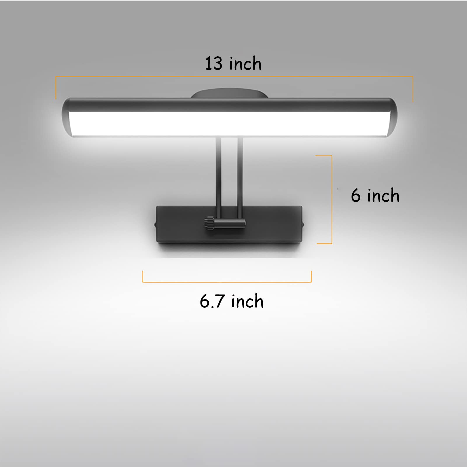 Rechargeable LED Dimmable Wall Lamp with Remote & Timer - Rotatable Light Heads, 3 Lighting Modes - Perfect for Displaying Paintings, Picture Frames, Mirrors & Artwork in Living Rooms, Galleries & Bedrooms