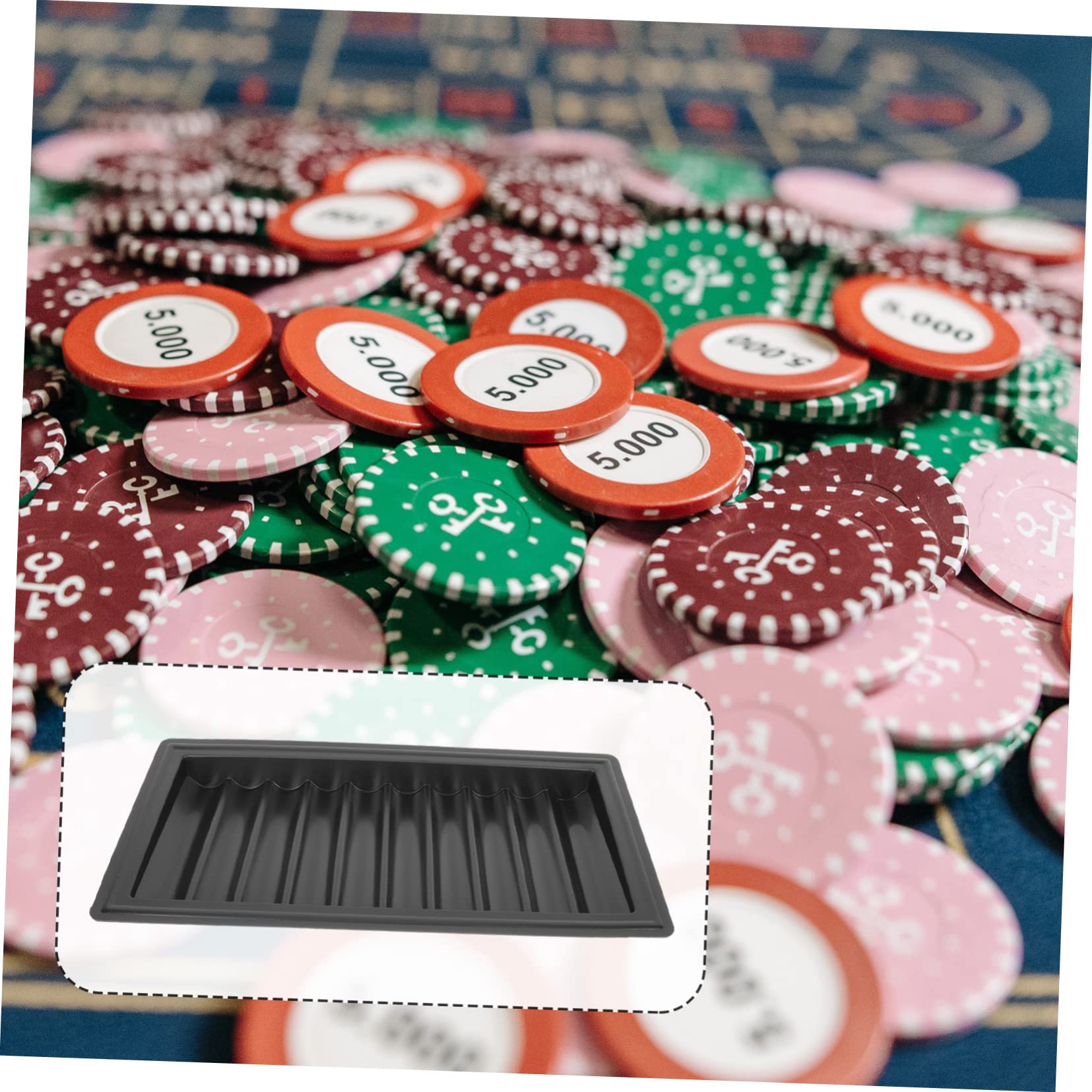Happyyami Poker Chip Storage Case - Durable Plastic Chip Holder Organizer for Poker Chips, Casino Tokens & Game Accessories - Perfect for Home Game Nights, Poker Parties & Casino Events