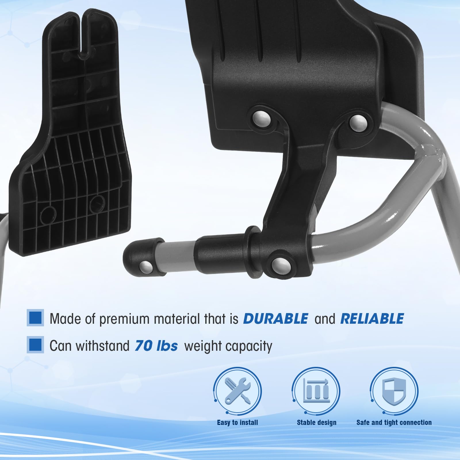 Graco & Baby Trend Car Seat Adapter for Jogging Strollers - Universal Fit for Most BOB Gear & Baby Jogger Strollers - Replacement Part for Safe Outdoor Running & Park Walks with Infant
