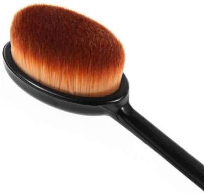 TWIREY Professional Oval Foundation Brush & Sponge Puff Set - 3 Pack for Flawless Makeup Application - Perfect for Liquid, Cream & Powder Foundations