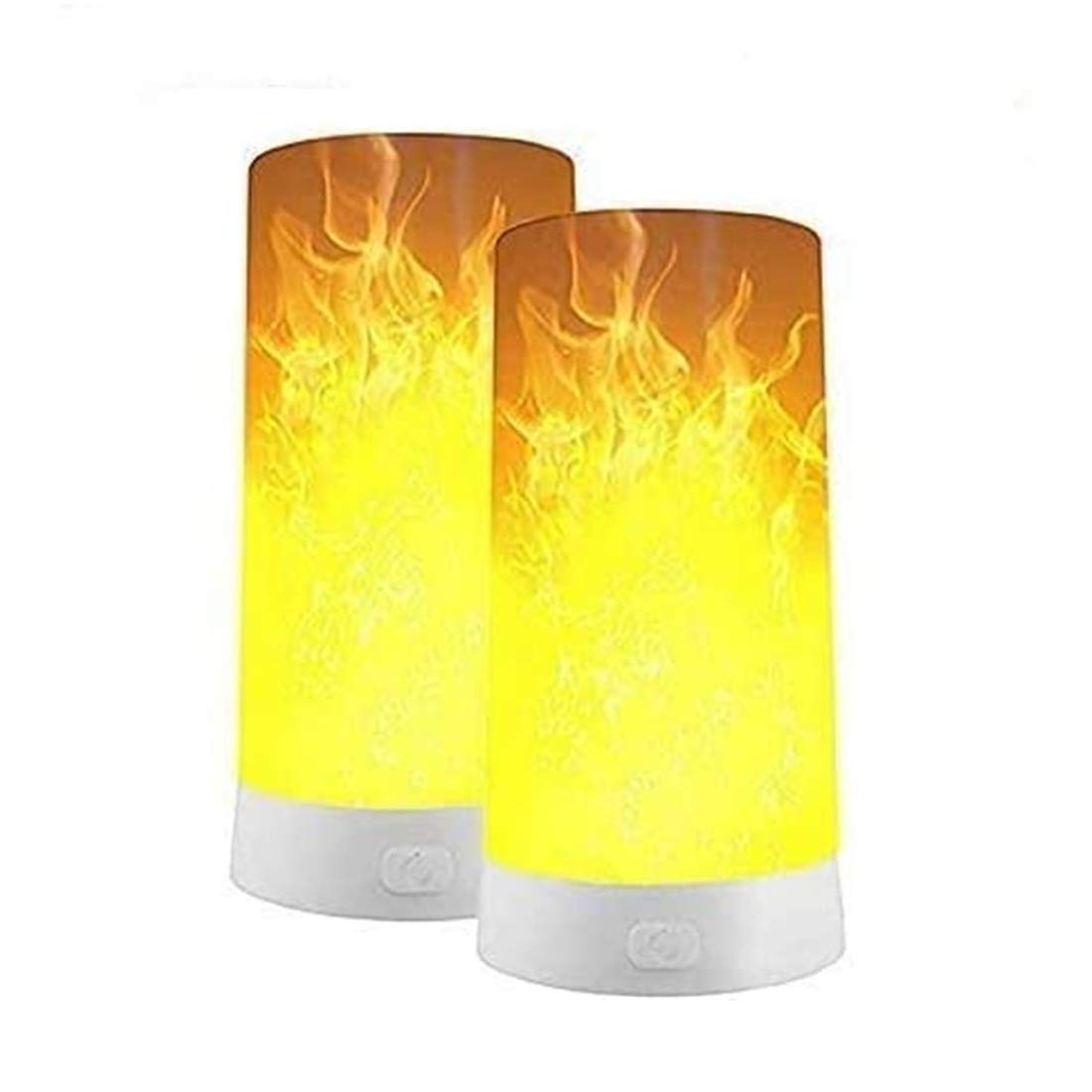 LED Flame Effect Light - USB Rechargeable Waterproof Flickering Flame Lantern with Remote Control for Party, Bar, Camping & Outdoor Decor (6 Pack)