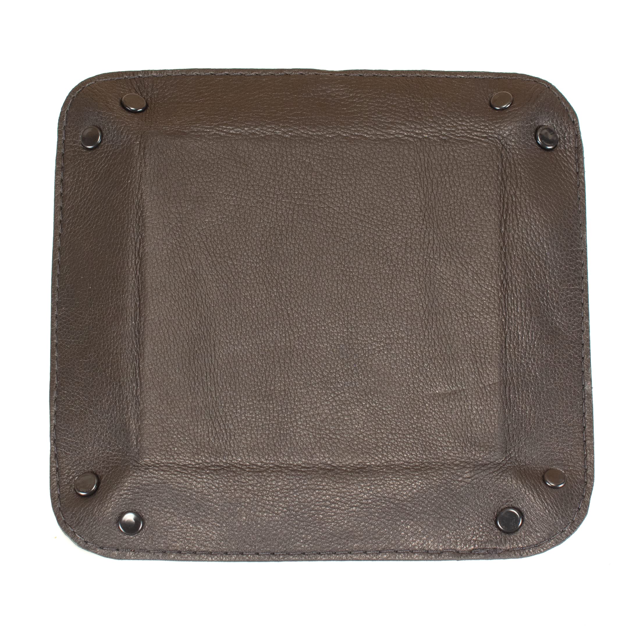 Handmade Genuine Leather Collapsible Dice Tray for Dungeons & Dragons, RPG Games - Portable Tabletop Gaming Accessory for D&D, MTG, Board Games (Black) - Perfect for Game Nights, Travel & Organized Play