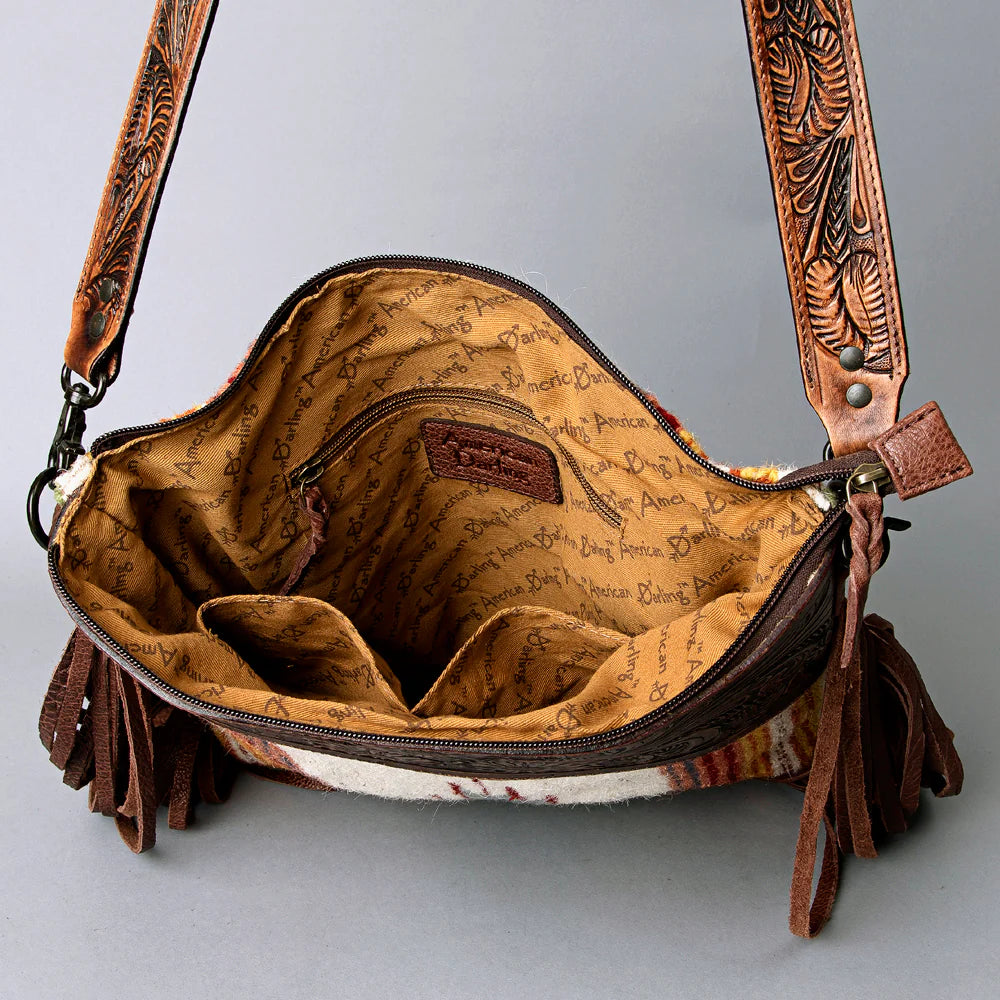 American Darling Large Fire Blanket Fringe Purse - Stylish Boho Crossbody Bag for Women, Perfect for Music Festivals, Beach Outings & Everyday Use