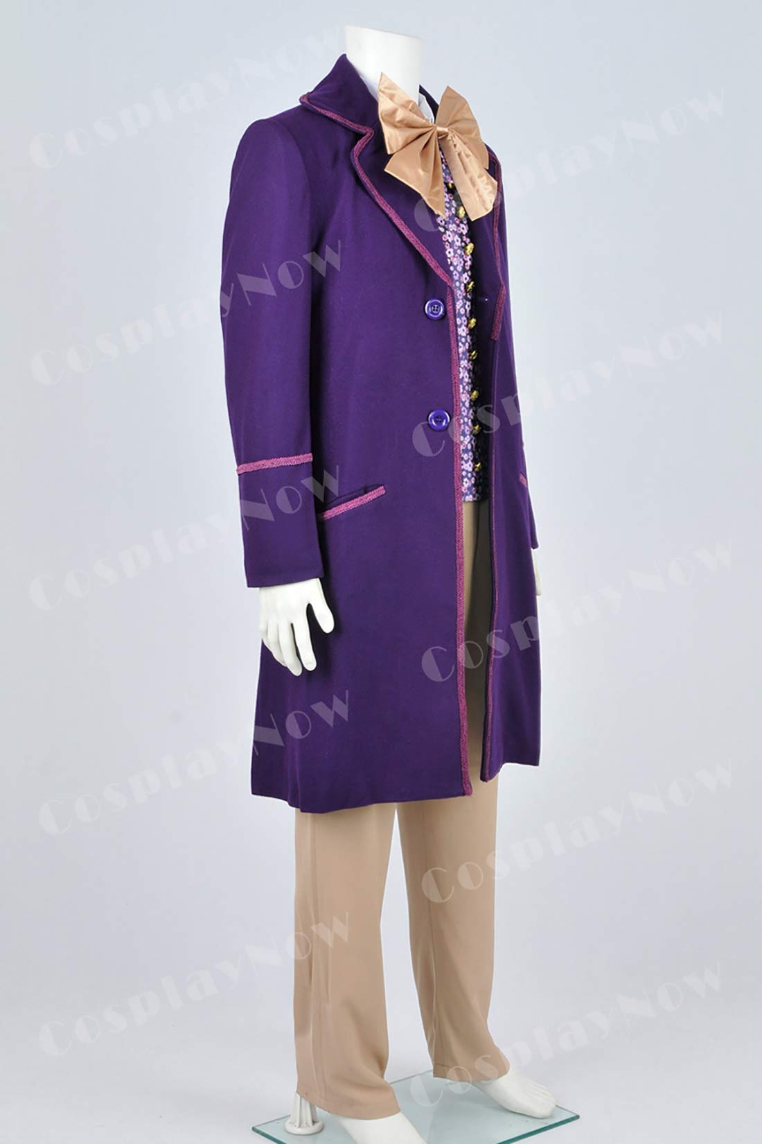 Willy Wonka Costume for Adults - Purple Charlie and The Chocolate Factory Cosplay Outfit Full Set | Halloween, Cosplay Parties & Movie-Themed Events