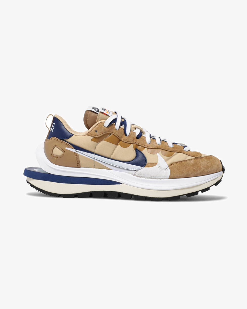 Nike x Sacai Vaporwaffle Sneakers - Sesame Blue Void Colorway | Men's/Women's Fashion Running Shoes for Streetwear & Casual Outfits