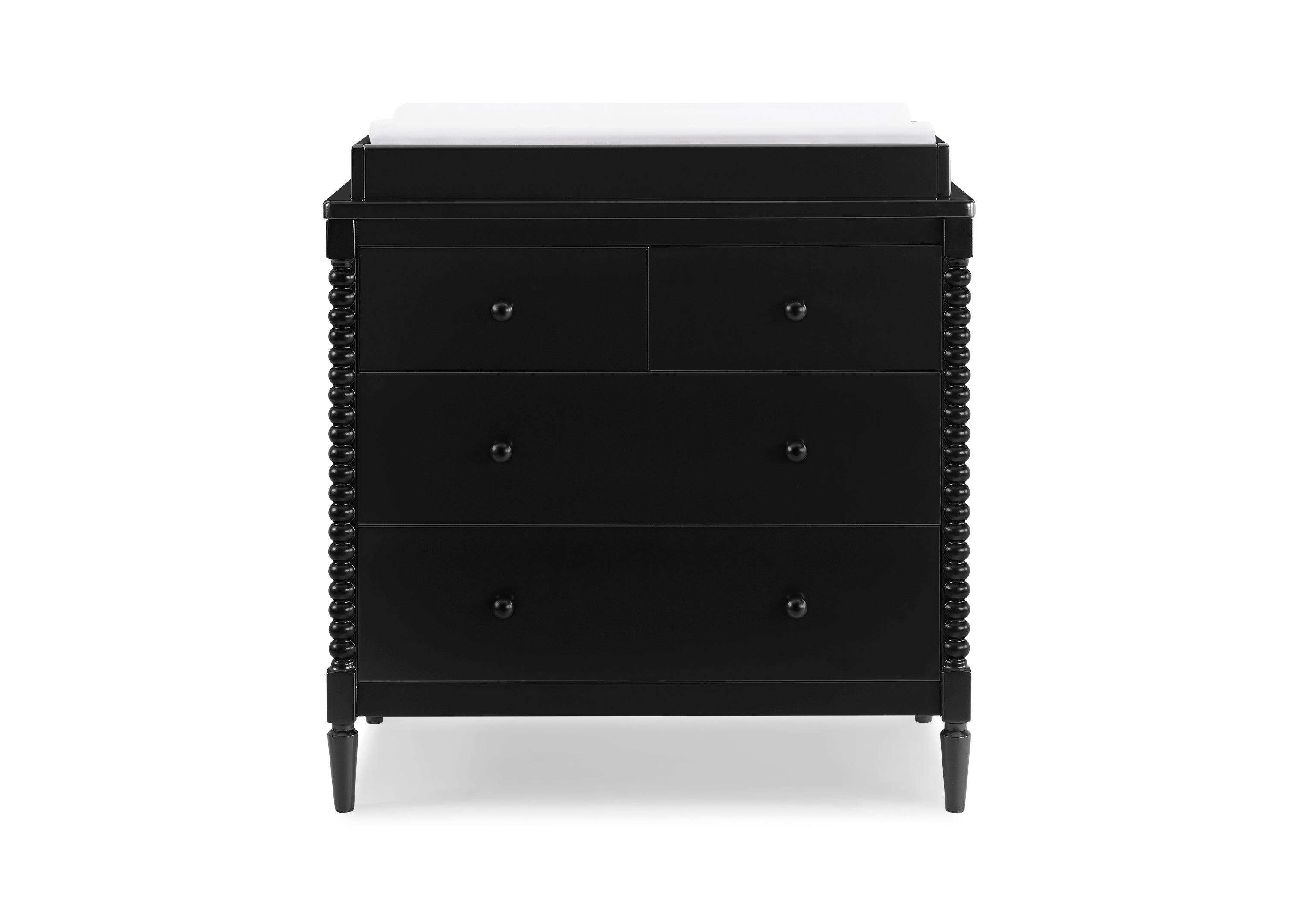Saint 4-Drawer Baby Dresser with Changing Table Top & Safety Interlocking Drawers - Perfect Nursery Storage Solution for Diapers, Clothes & Baby Essentials