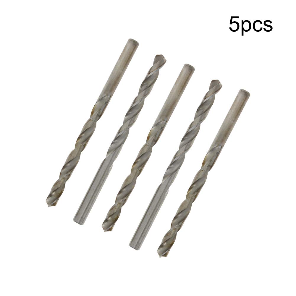 **Auniwaig 7.1mm HSS Twist Drill Bit Set - 5pcs High Speed Steel Jobber Drill Bits for Steel & Aluminum Alloy - Perfect for Metalworking, Woodworking & DIY Projects**