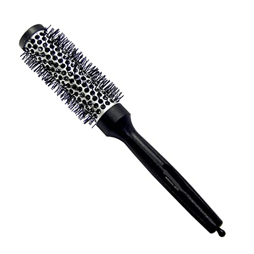 ROBIFEL Small Hot Curl Brush 22MM - Black Hair Styling Wand for Short to Medium Hair, Perfect for Beach Waves & Everyday Curls | Salon-Quality at Home