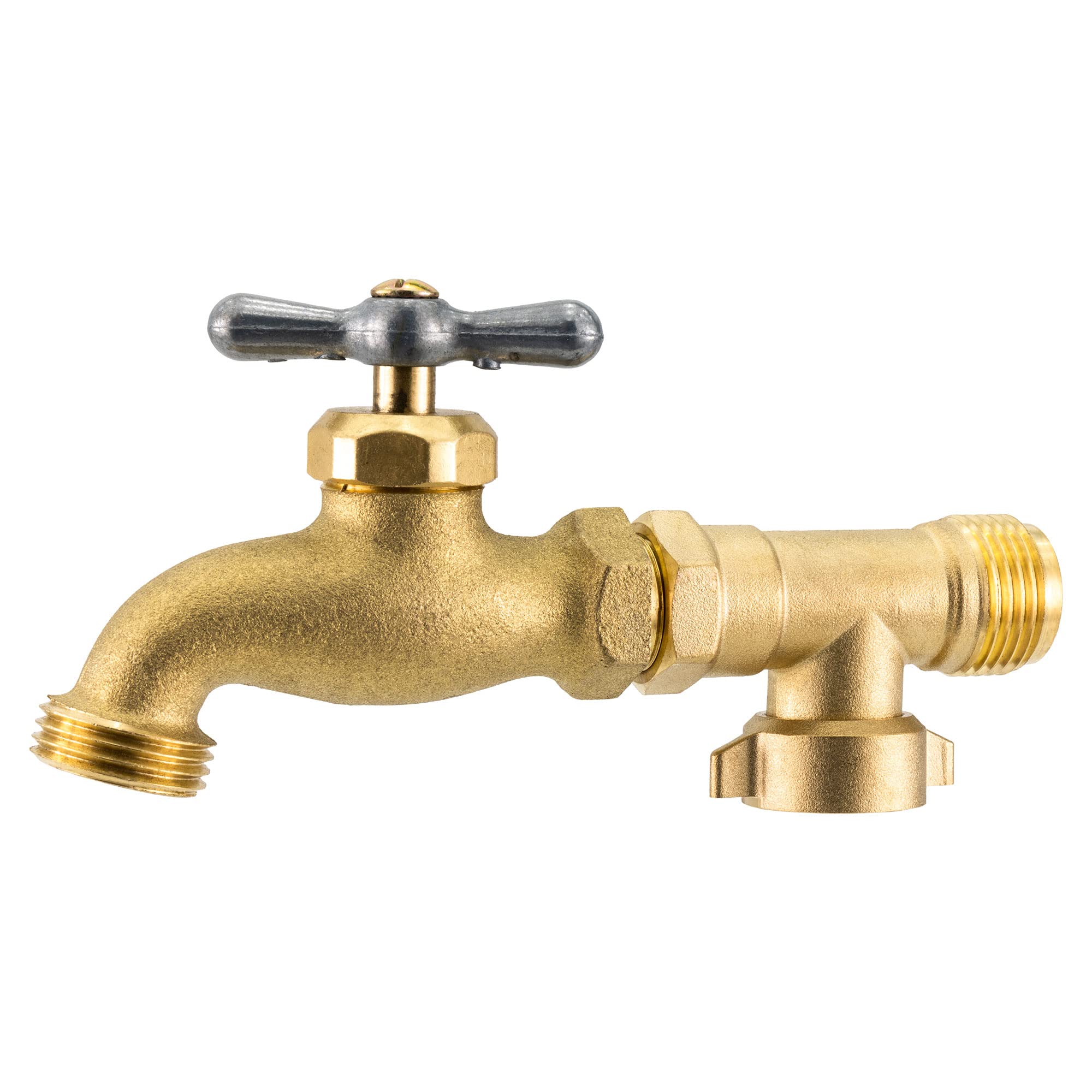 RecPro 90 Degree RV Water Faucet - Brass Outdoor Water Spigot for Camper, Travel Trailer & Motorhome | Connects to Fresh Water Inlet | Perfect for Outdoor Washing, Drinking & Camping Needs
