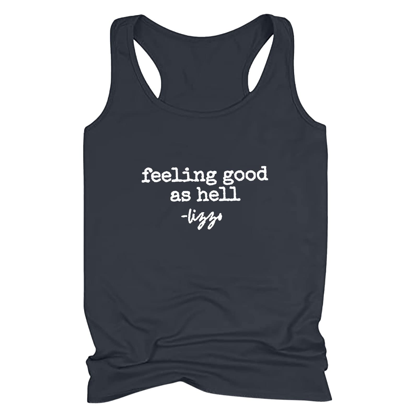 Funny Saying Womens Tank Tops - Racerback Sleeveless Shirts for Yoga, Workout & Fitness | Perfect for Gym, Running & Summer Casual Wear