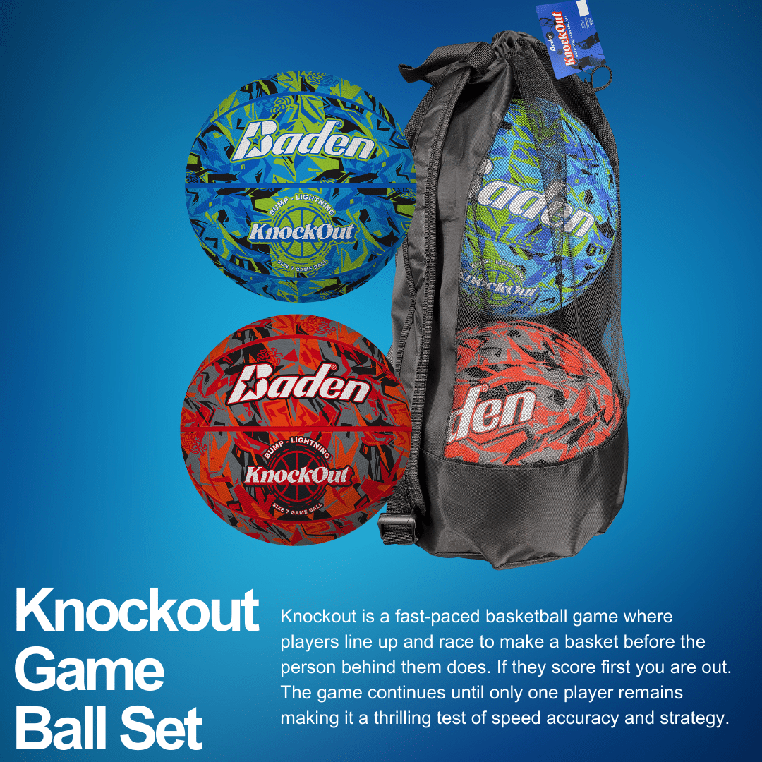 Premium Knockout Game Ball Set - Bump & Lightning Balls for Fun Outdoor Games - Perfect for Backyard Parties, Picnics, and Family Gatherings