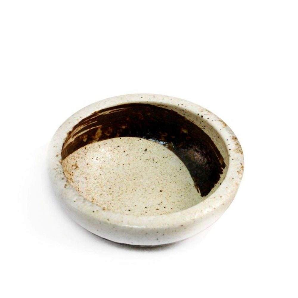 Handmade Brown Brushstroke Ceramic Bowl - 5.04 Inch Diameter, Decorative Serving Dish for Soup, Salad, or Dessert - Perfect for Dining Table, Kitchen, or Gift Giving