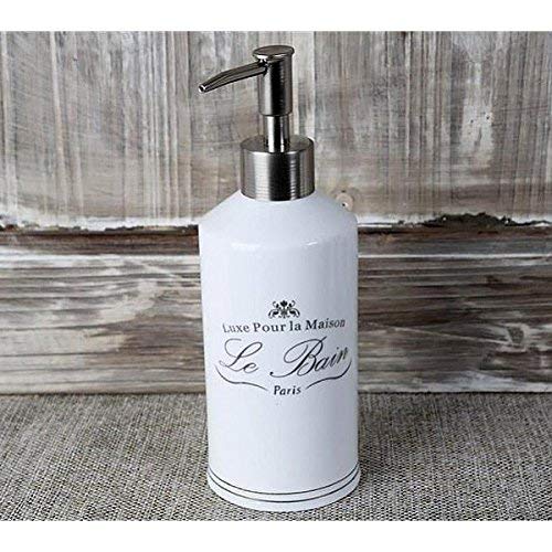 Kassatex ALB-LD-W Le Bain Automatic Soap Dispenser - Touchless Hand Soap Dispenser for Bathroom & Kitchen, White - Perfect for Home, Office, and Commercial Use