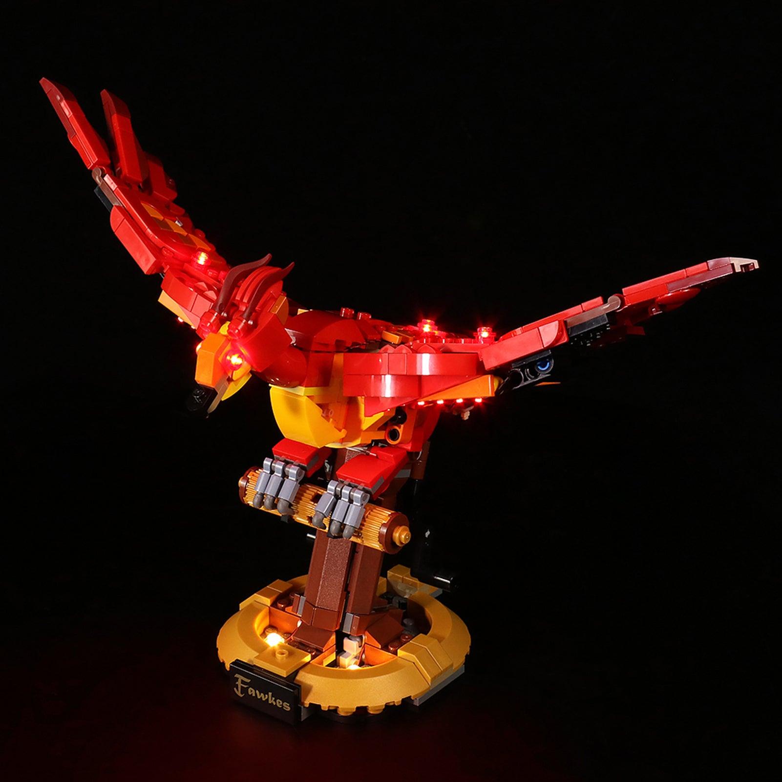 LEGO Harry Potter Fawkes Dumbledore's Phoenix 76394 Light Kit - DIY Lighting Set for LEGO Sets - Perfect for Display & Night Light in Bedroom or Office