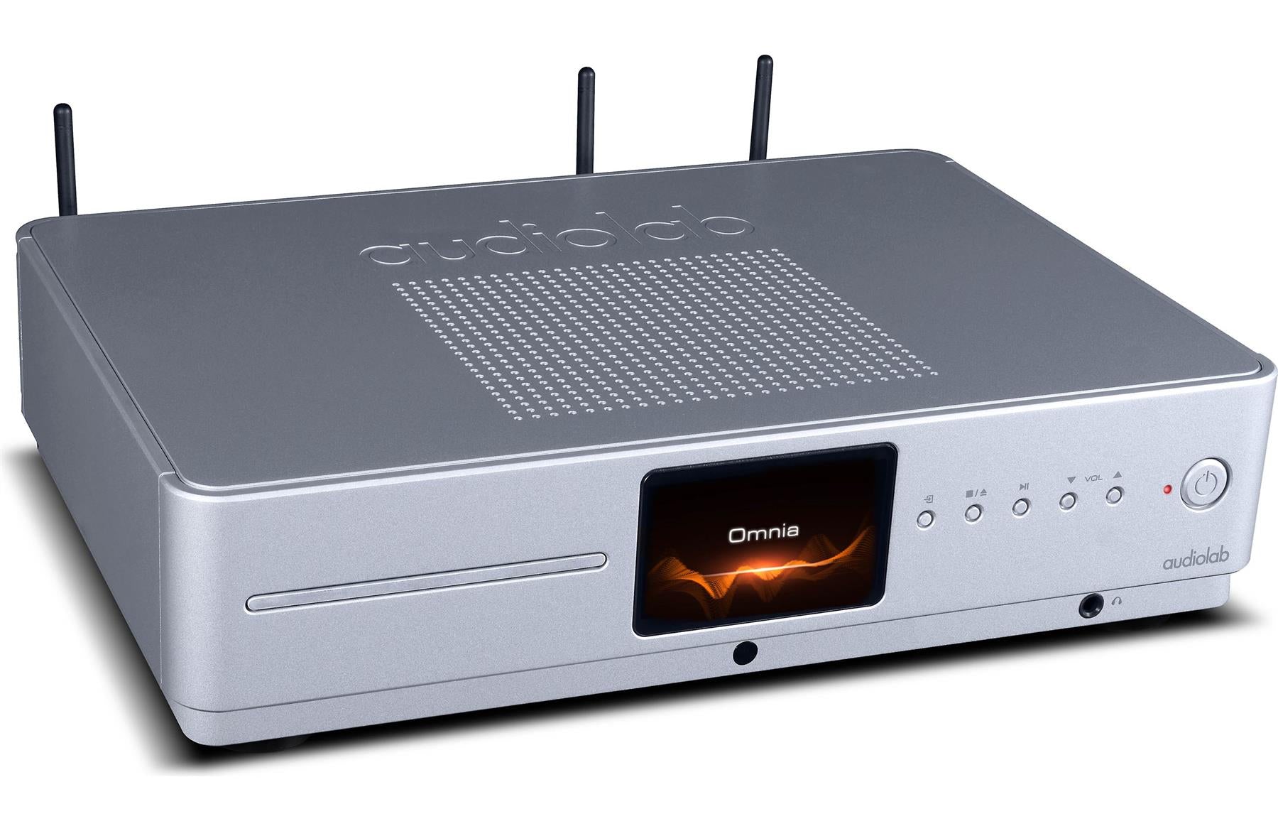 Audiolab Omnia Silver Stereo Integrated Amplifier with Built-in CD Player, DAC, WiFi & Bluetooth – Perfect for Home Audio Systems & Hi-Fi Enthusiasts