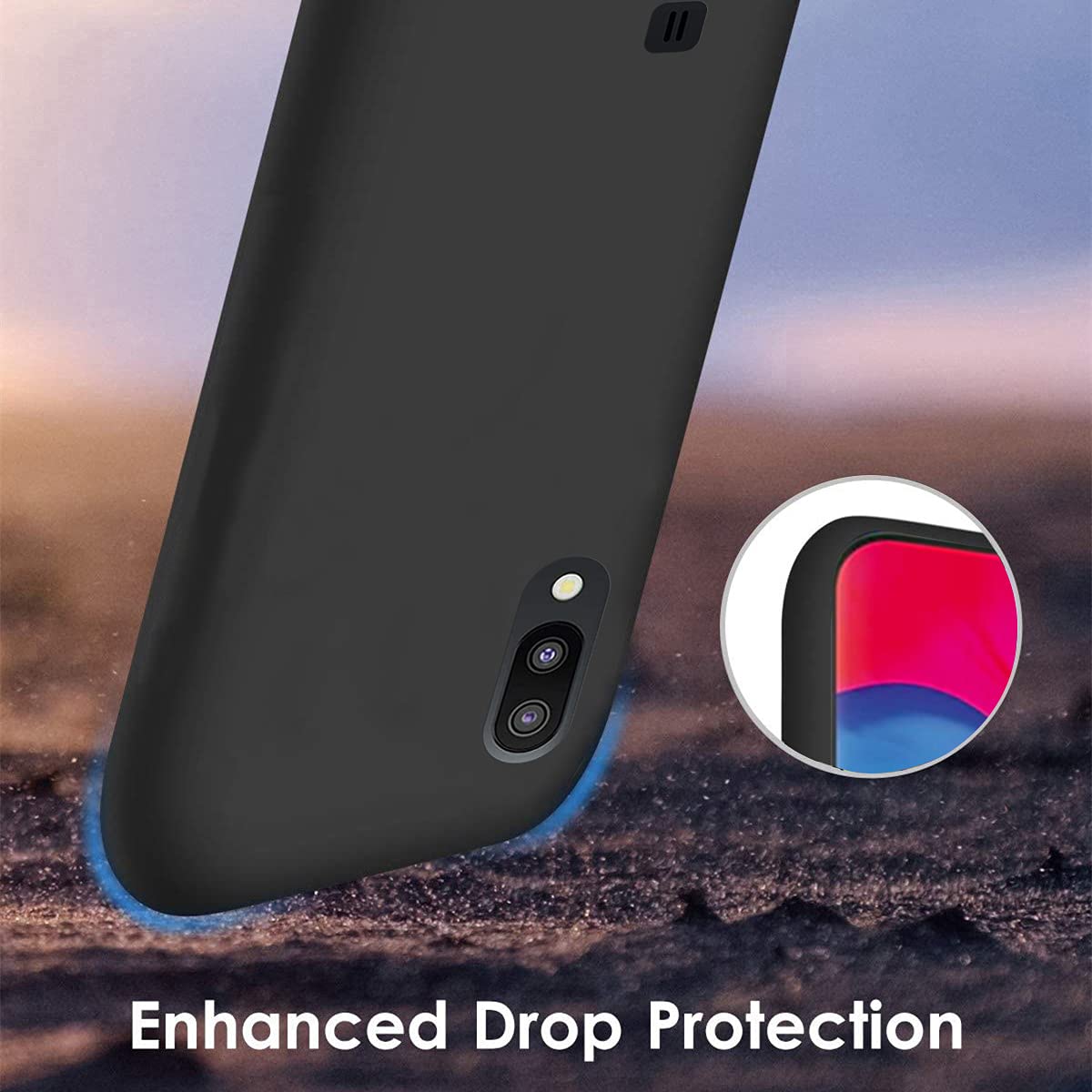 Customized Photo Case for Samsung Galaxy M10 - Personalized Picture Phone Cover with Shockproof Silicone Protection, Soft Candy Design - Perfect Christmas, Birthday & Thanksgiving Gift Idea - Black Protective Case for Everyday Use, Travel & Special Occasions