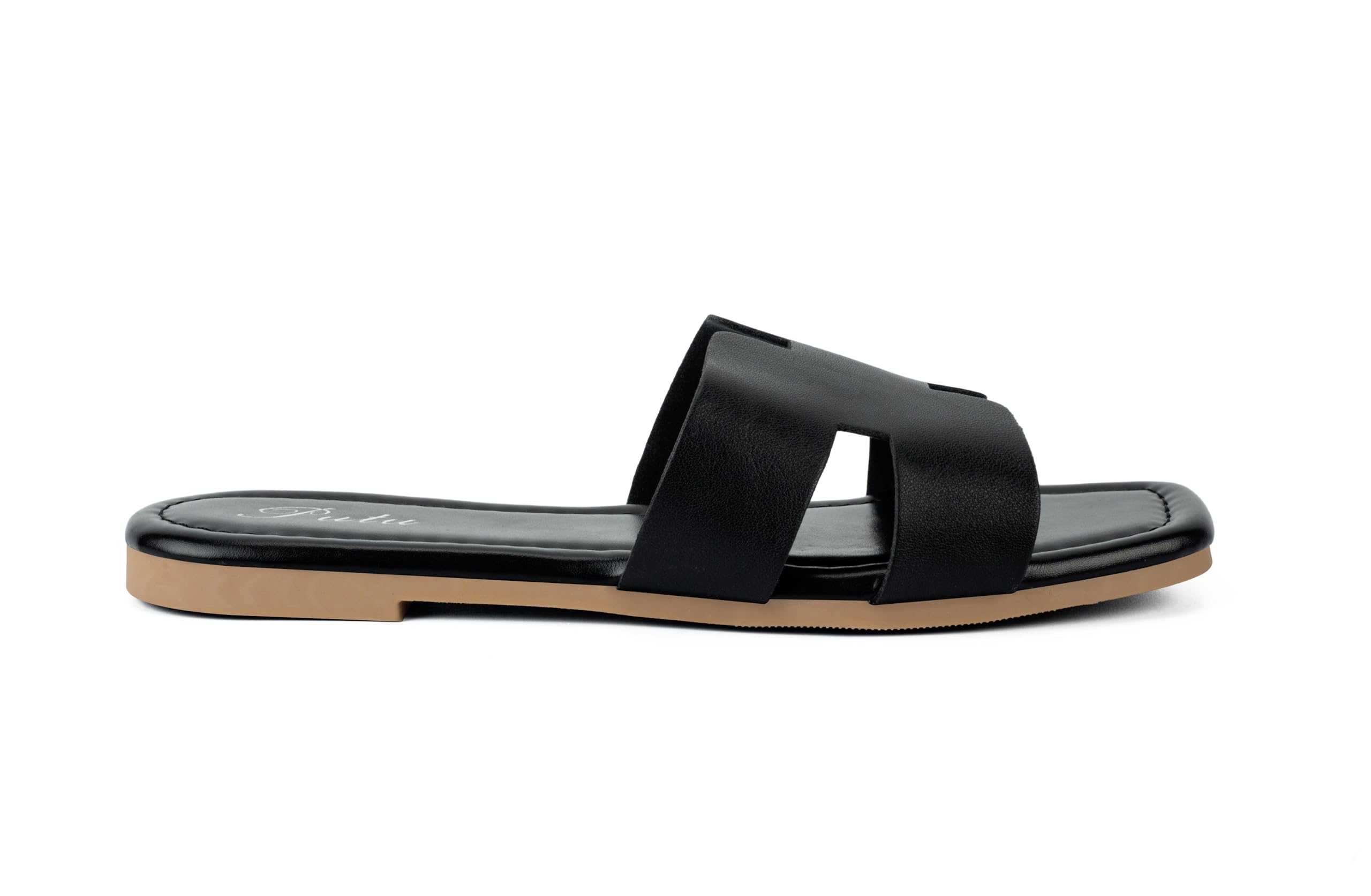 Putu Women's Flat Sandals - Comfortable Summer Slide Sandals for Beach, Pool & Casual Outings | Cute & Stylish Open-Toe Footwear