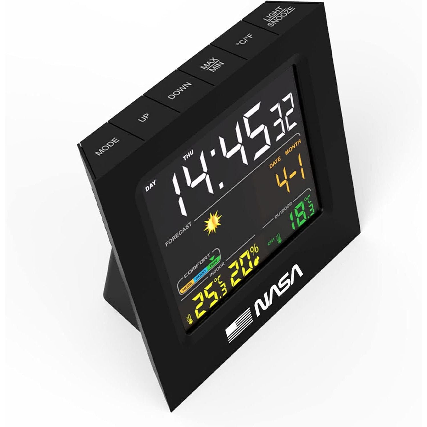 NASA Weather Station WS300 - Wireless Digital Weather Monitor for Home & Outdoor Use - Perfect for Astronaut Enthusiasts, Weather Tracking, and Home Security