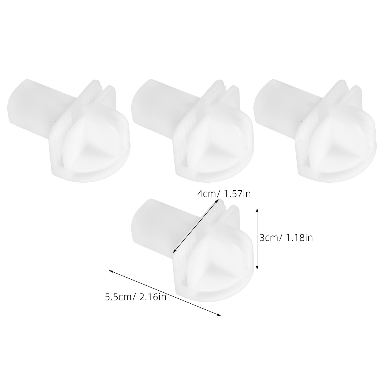 White Plastic Wire Cube Connectors - 8pcs Modular Closet Organizer Buckles for Metal Grid Shelving Units | Perfect for DIY Storage Cubes, Closet Systems & Wire Grid Displays