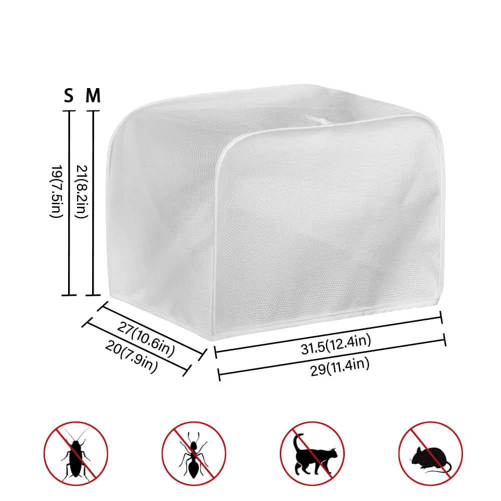 Flower Cats 4-Slice Toaster Covers - Durable, Lightweight, Universal Size Kitchen Appliance Protectors with Top Hook for Decorative Home and Kitchen Use