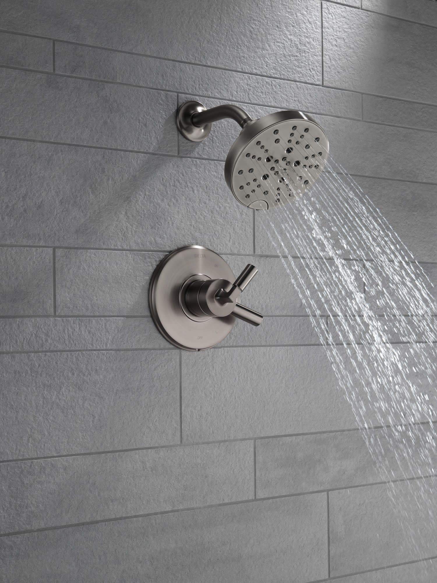 Delta T17248 Shower Only Faucet - Chrome Finish, Single Handle, Water-Saving Design for Bathroom & Shower Renovation - Perfect for Modern Homes & Apartments