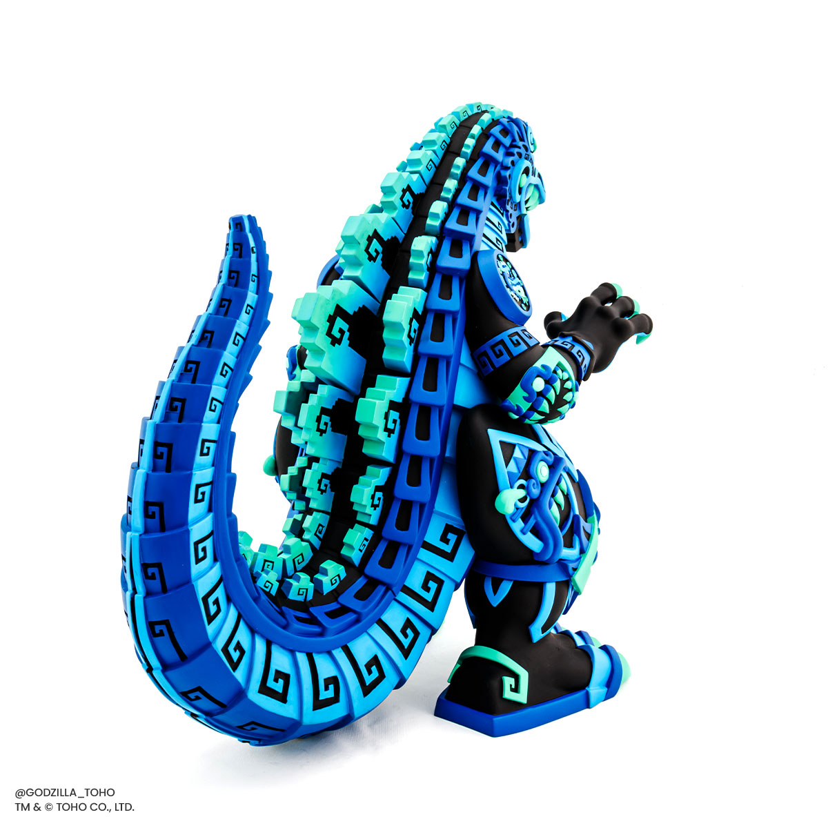 Urban Aztec Godzilla Vinyl Designer Figure - Heat Ray Variant Timed Edition | Collectible Monster Toy for Display & Gifts | Perfect for Anime Fans & Pop Culture Collectors