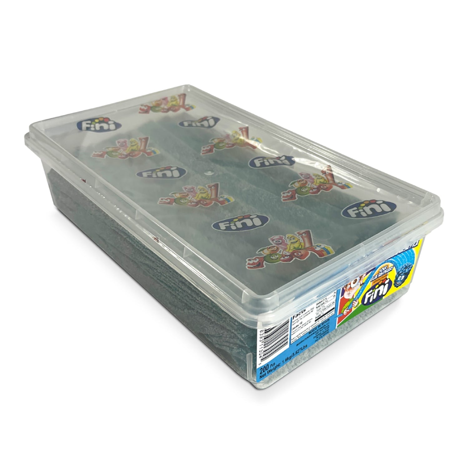Blue Raspberry Licorice Belts Candy - 200 Count Tub | Sweet & Tangy Flavor for Parties, Movie Nights & Office Snacks