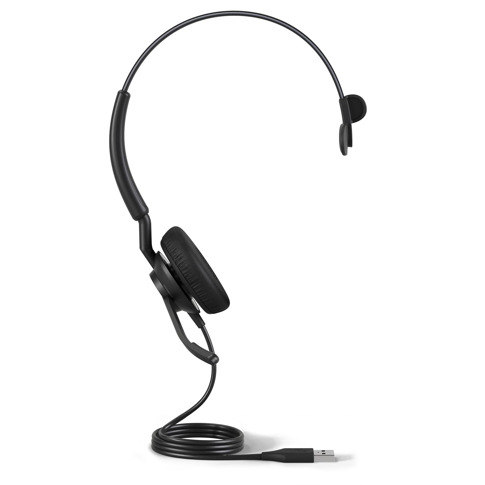 Jabra Engage 40 Wired Mono Headset with Noise Cancelling Mic - USB-A Business Headphones for Office, Call Center & Remote Work - MS Teams Certified, Lightweight Design, Compatible with All Platforms (Black) - Perfect for Conference Calls, Customer Service & Virtual Meetings