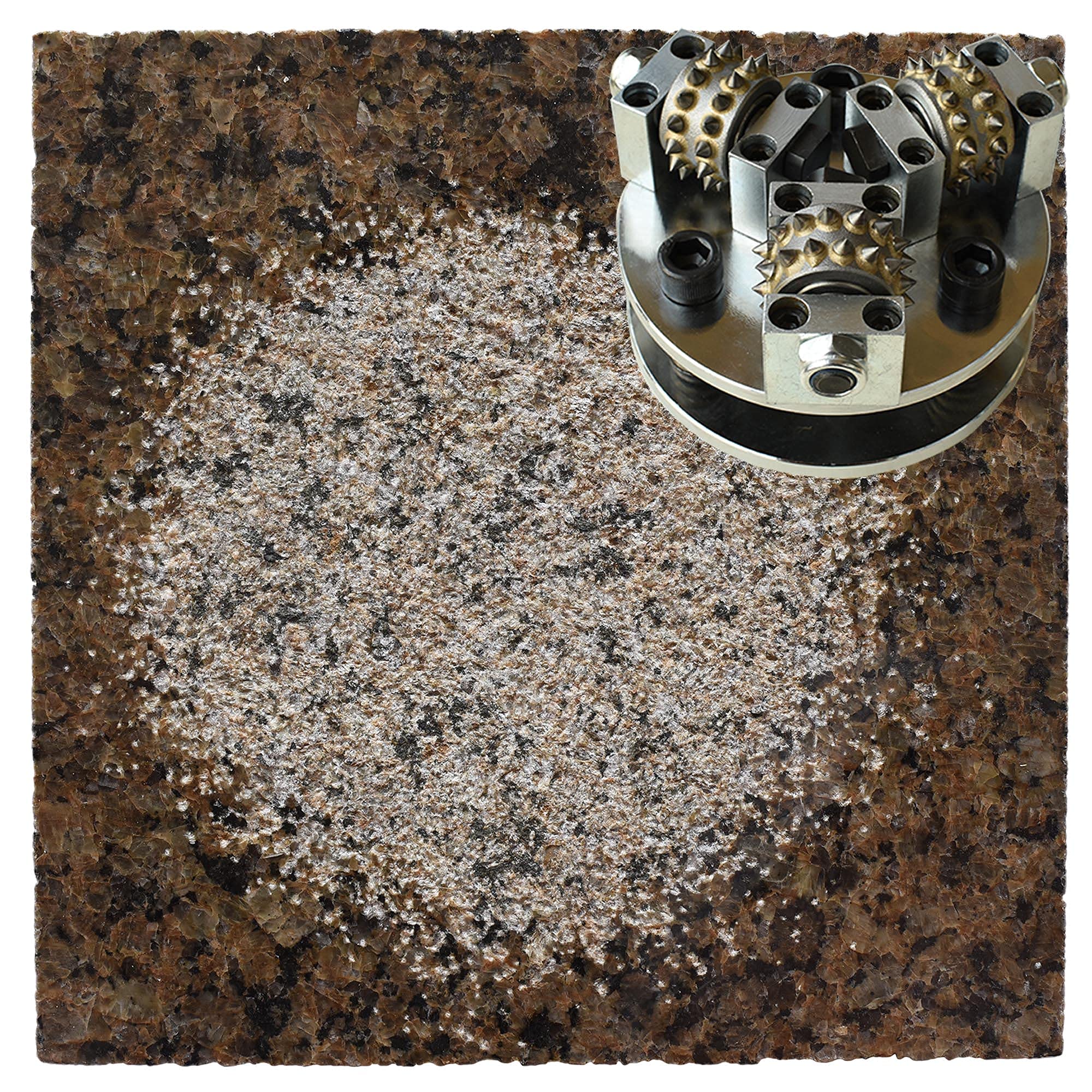 5 Inch 30 Pins Bush Hammer Plate with Lichi Finish - M14 Thread for Concrete Floor Texturing - Perfect for DIY Projects, Stone Polishing, and Surface Preparation