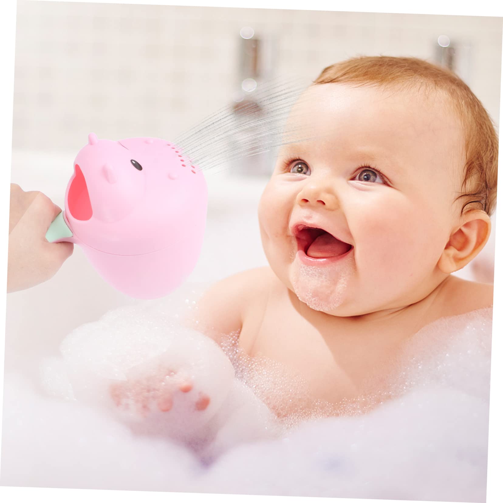 DRESSOOS 2-Pack Shampoo Rinsing Cups - Fun Bath Toys for Kids, Water Scoop & Wash Mug Set, BPA-Free PP Plastic for Safe Bath Time Play - Perfect for Baby Hair Washing & Toddler Bath Time Fun