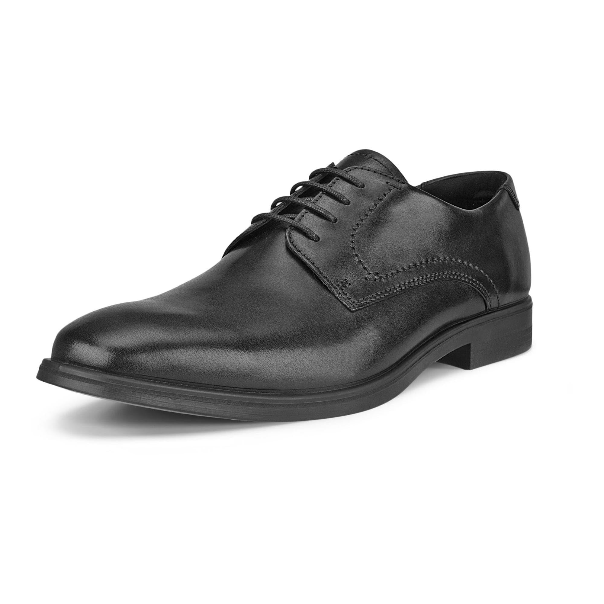 ECCO Men's Melbourne Tie Oxford - Comfortable Leather Dress Shoes for Business & Formal Occasions