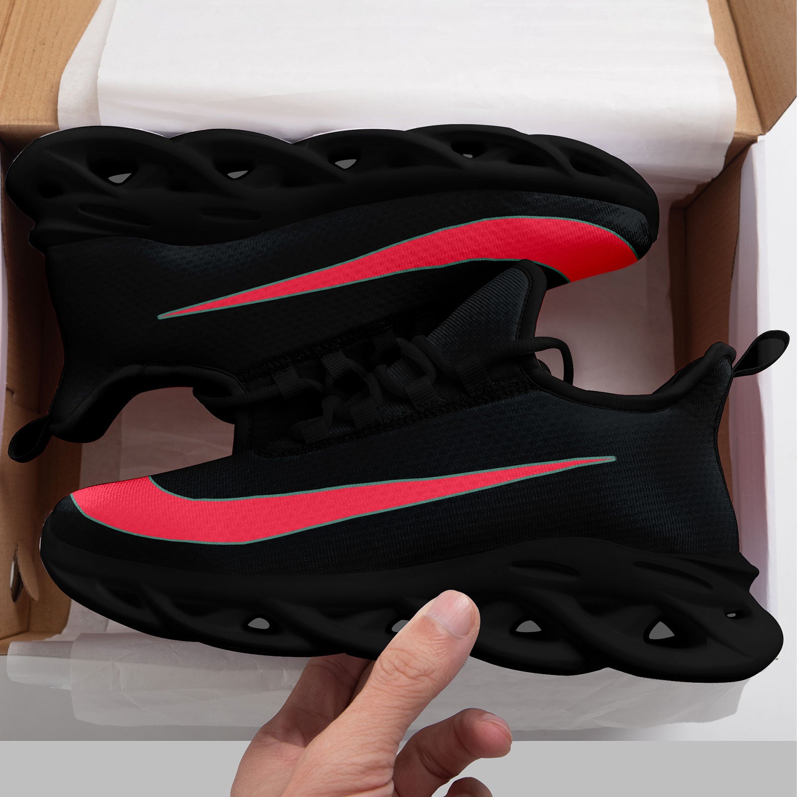 Custom Maxsoul Personalized Sneakers - Breathable Lightweight Running Shoes for Men & Women | Perfect for Gym Workouts, Jogging & Casual Wear (Model FN003 E020109)