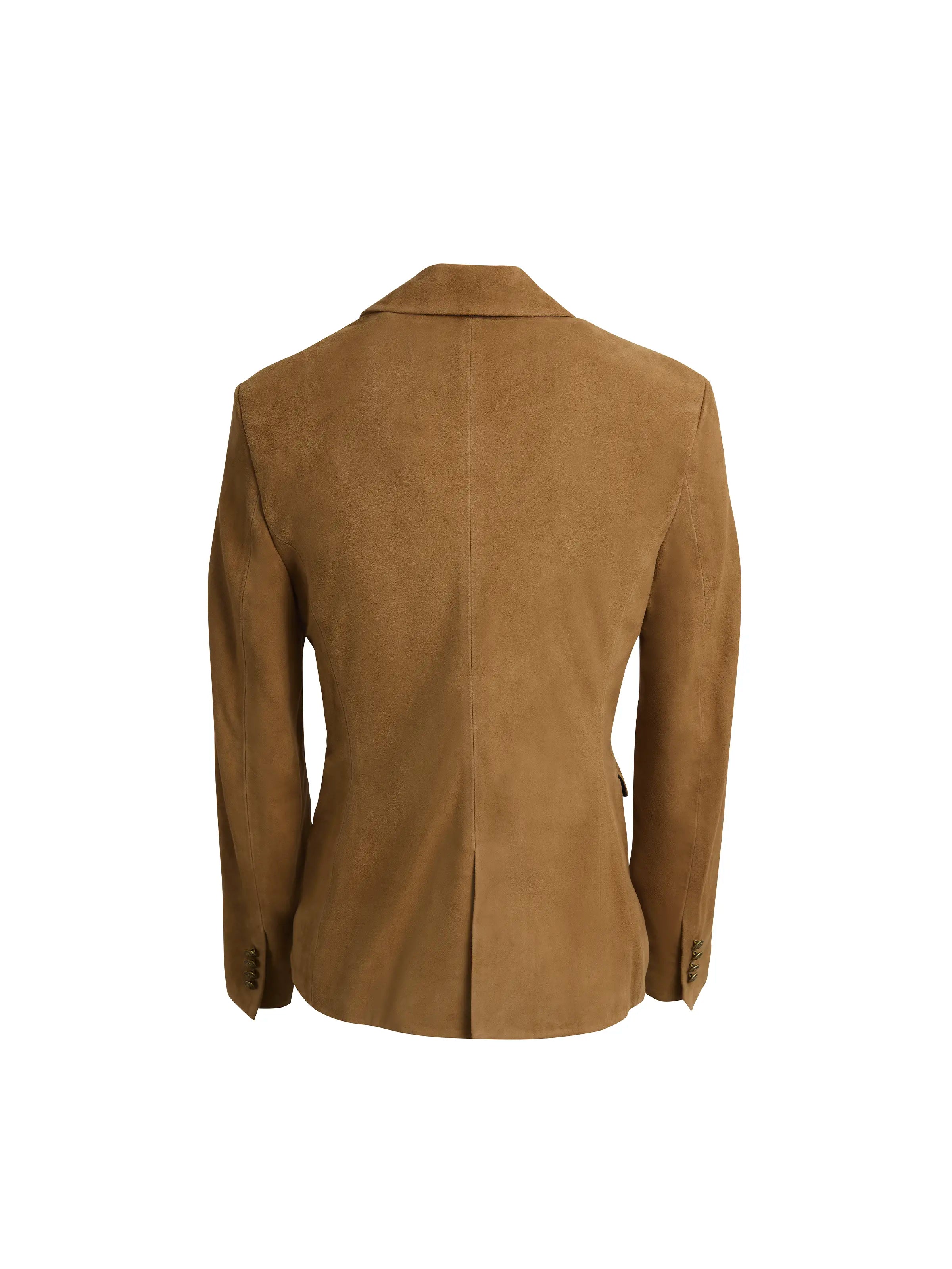 Daphne Blazer in Tan Suede - Women's Stylish Jacket for Office, Date Night & Fall Fashion | Premium Suede Outerwear
