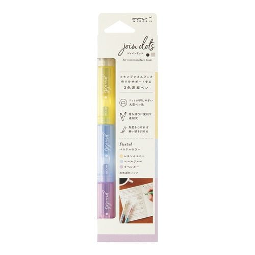 Join Dots Marker Pen Set - Premium Midori DESIGNPHIL Dotting Tools for Art, DIY Crafts, Bullet Journaling & Scrapbooking - Perfect for Artists, Calligraphy & Hand Lettering Projects