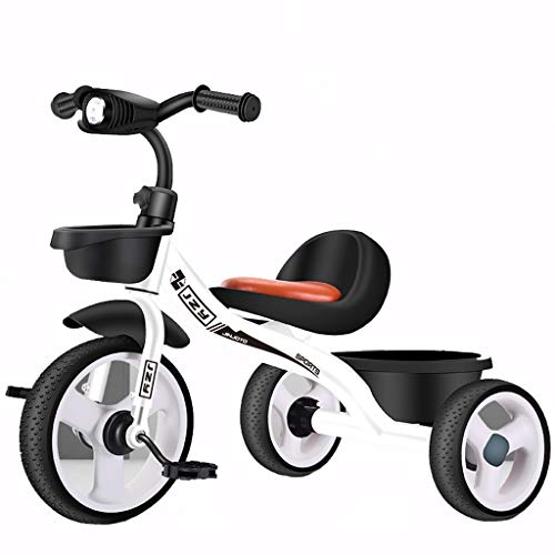 **Yellow Kids Bicycle with LED Lights, Soft Seat & Storage Basket – Perfect for Toddlers, Outdoor Play & Christmas Gifts**