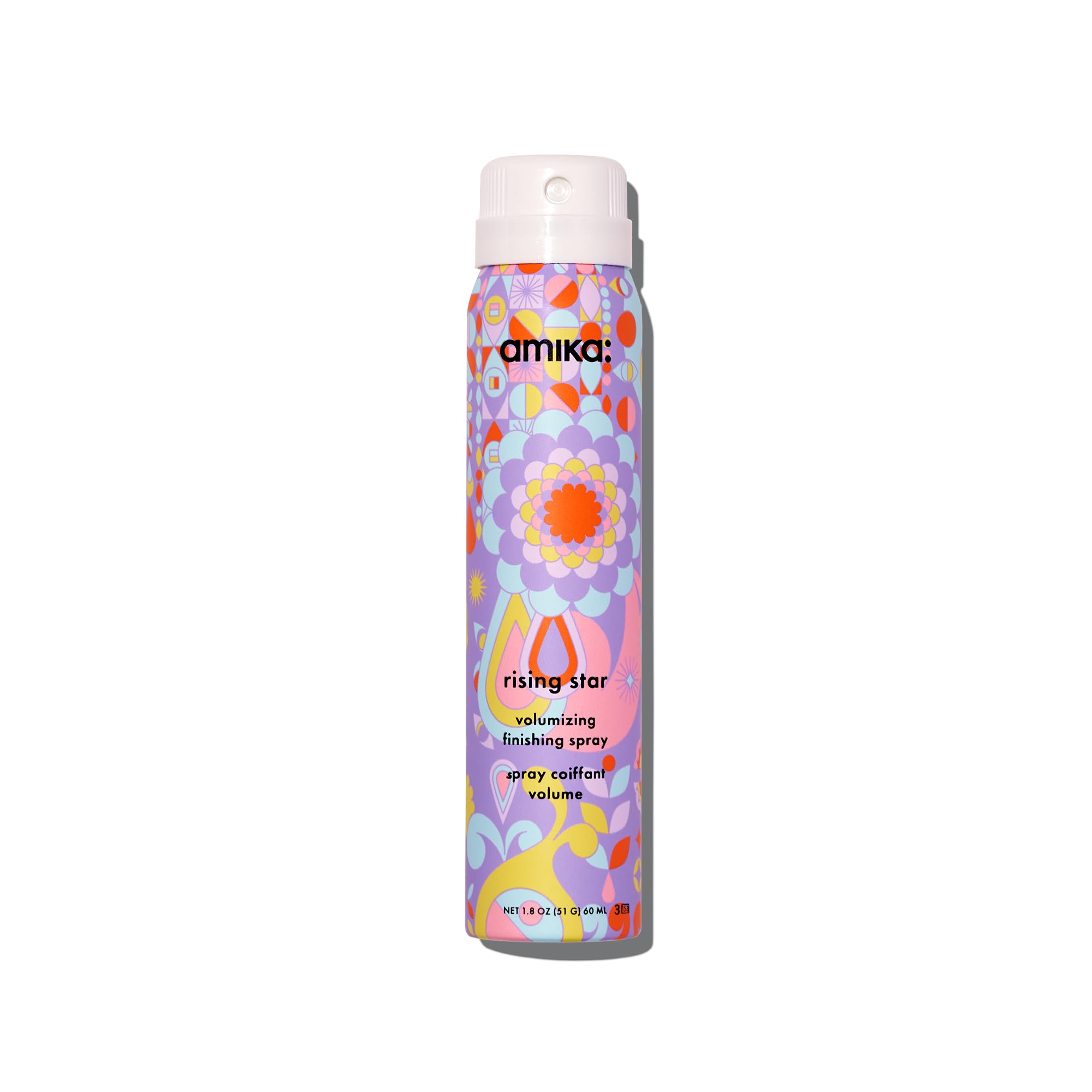 Amika Rising Star Volumizing Finishing Hair Spray for Fine & Flat Hair - Lightweight Hold & Shine for Everyday Styling & Special Occasions