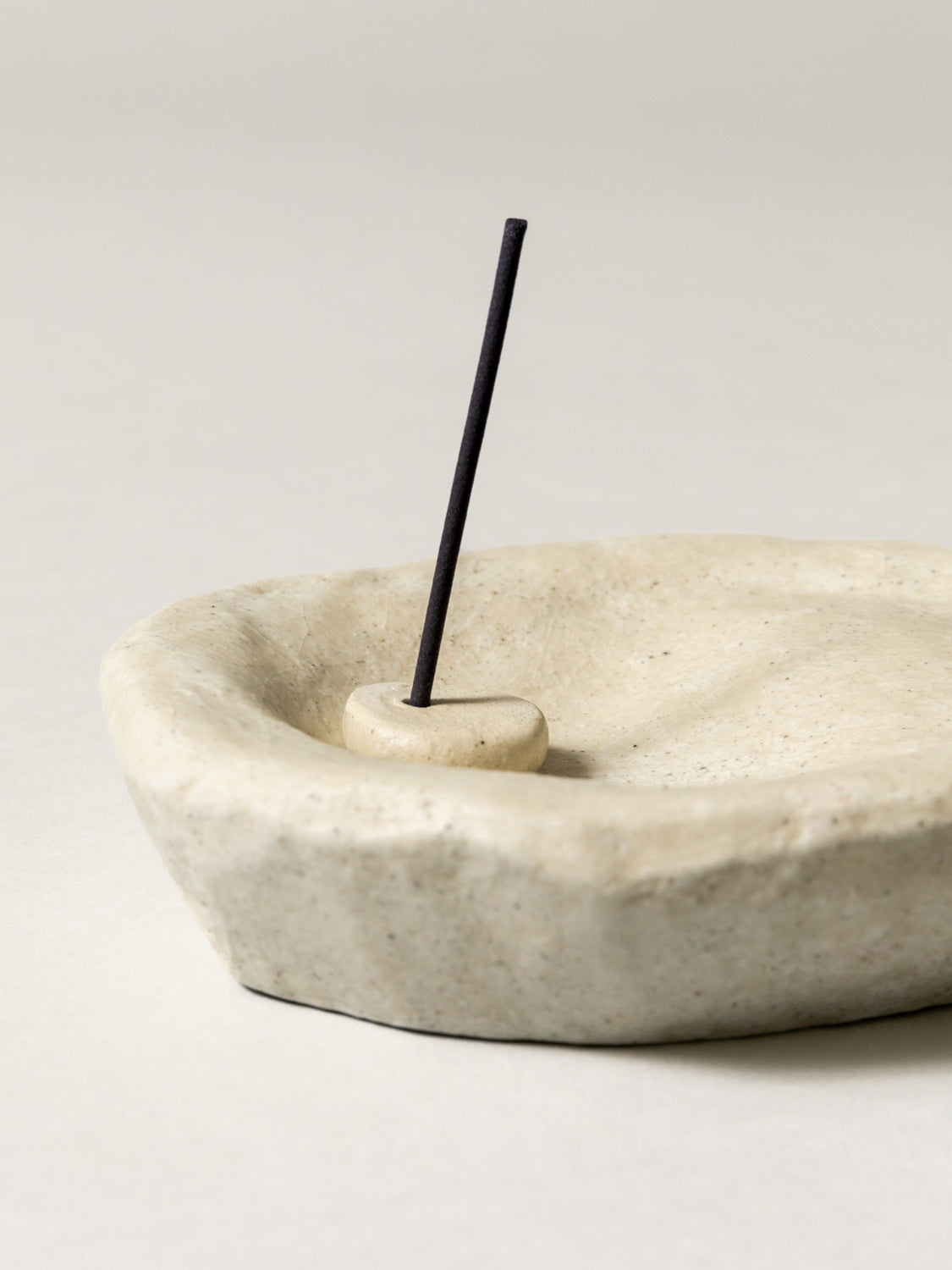 M. Isojima Stone Incense Holder - Natural Aromatherapy Burner for Meditation, Yoga & Home Decor | Handcrafted Zen Style Incense Stick Stand for Relaxation & Spiritual Wellness