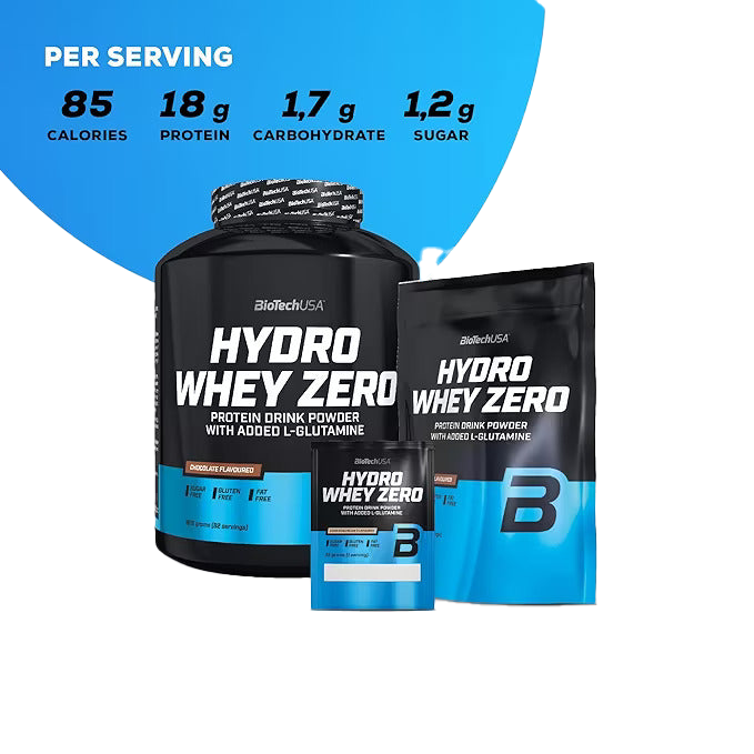BioTechUSA Hydro Whey Zero Protein Powder - Premium Hydrolyzed Whey Isolate for Muscle Recovery & Growth - Ideal for Post-Workout, Fitness & Bodybuilding
