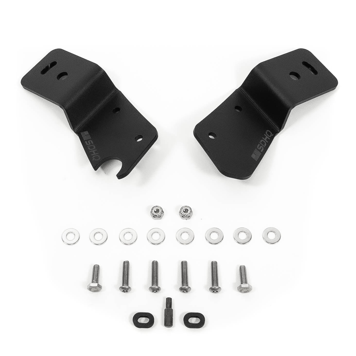 21-24 Ford Bronco & Bronco Raptor SDHQ Built A-Pillar Light Mounts | Off-Road LED Light Brackets | Perfect for Trail Riding, Overlanding & Night Driving