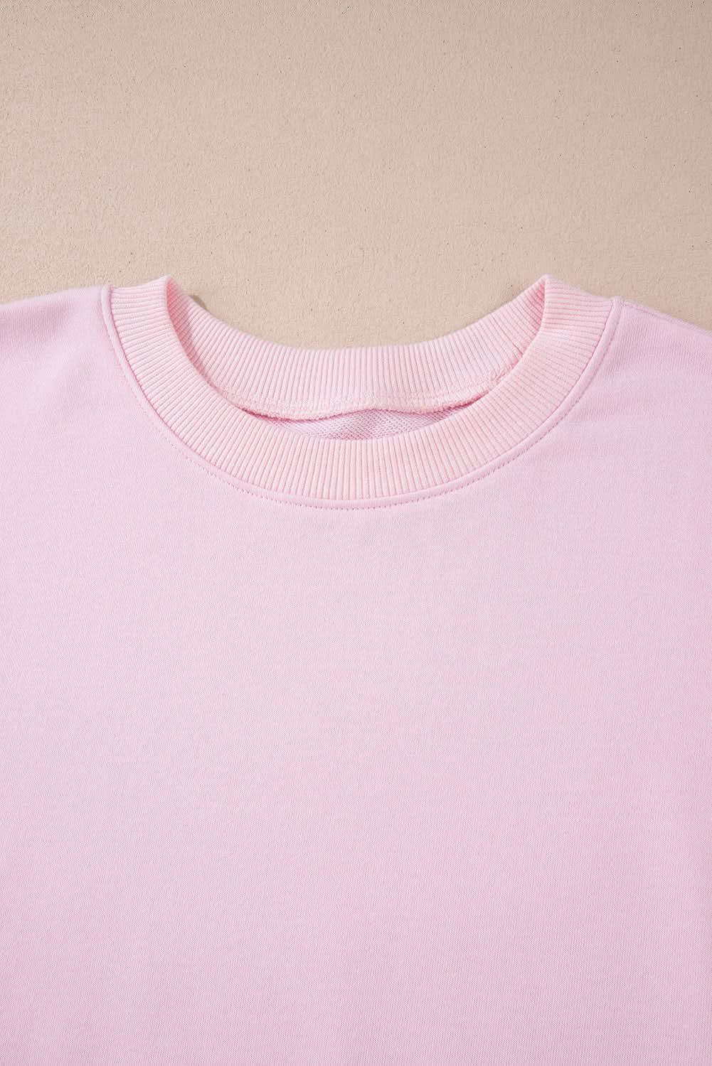 Stylish Light Pink Batwing Sweatshirt for Women - Trendy Oversized Pullover for Casual Wear, Lounge & Street Style Fashion