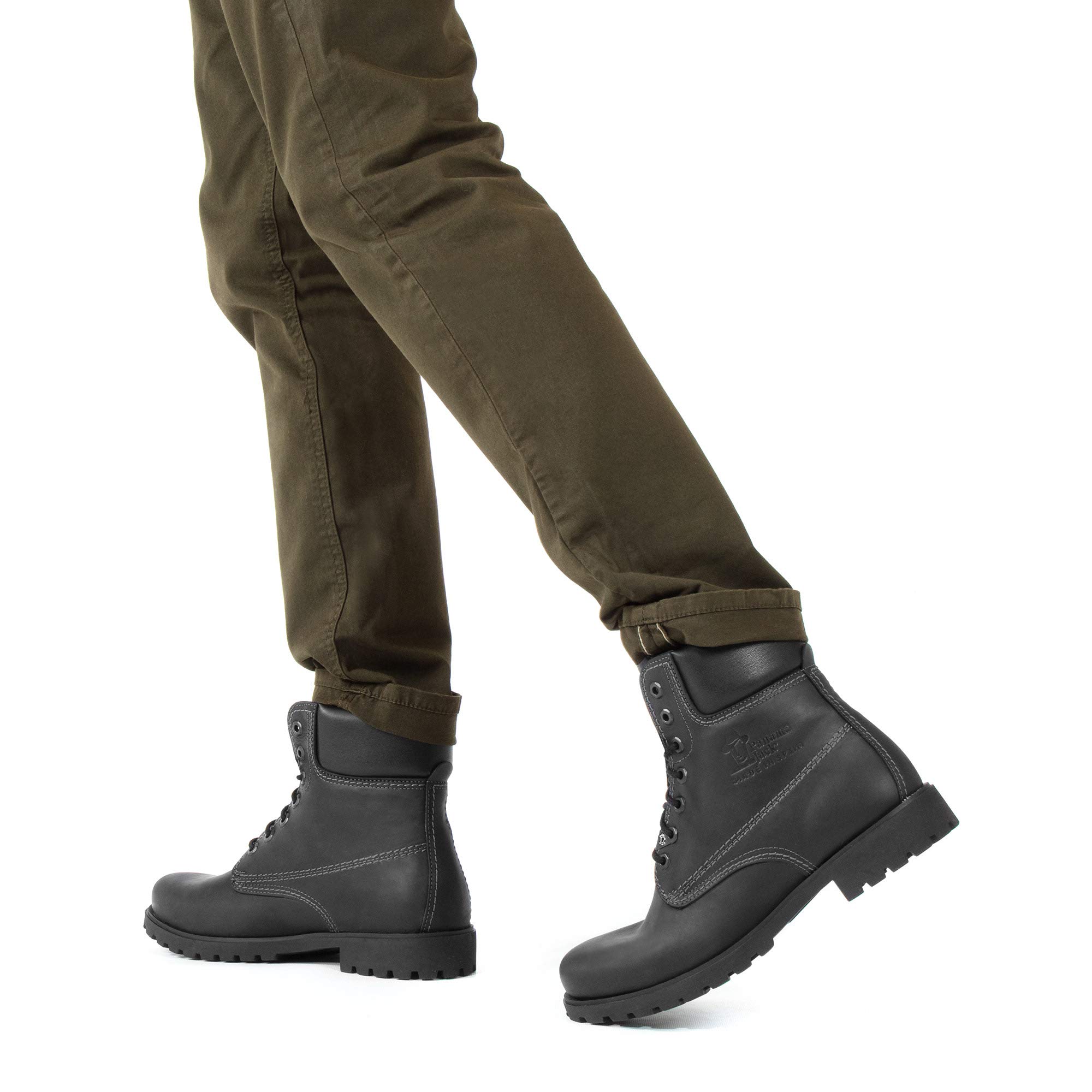 Panama Jack Men's Classic Leather Boots - Waterproof & Comfortable for Outdoor Hiking, Work & Casual Wear