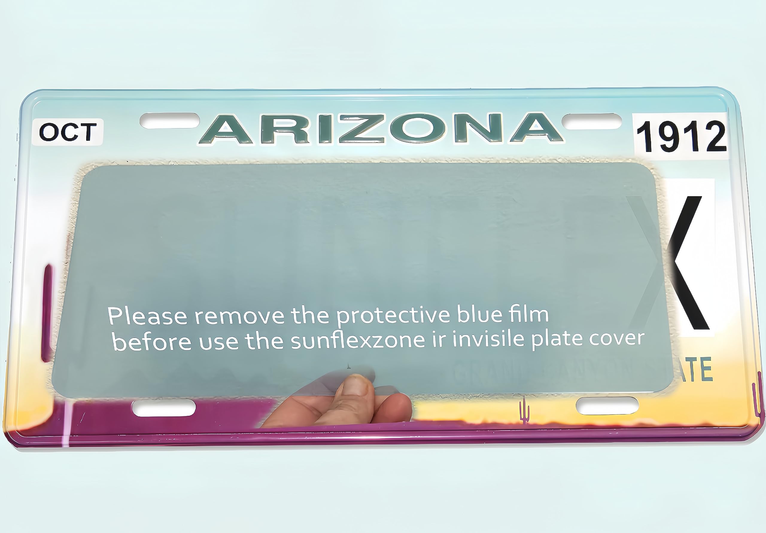 Premium USA-Made Transparent Nanotechnology Reflective License Plate Frame - Durable License Plate Protector Cover (1PC) - Protect Your Vehicle Tag from Damage & Theft - Ideal for Cars, Trucks & SUVs
