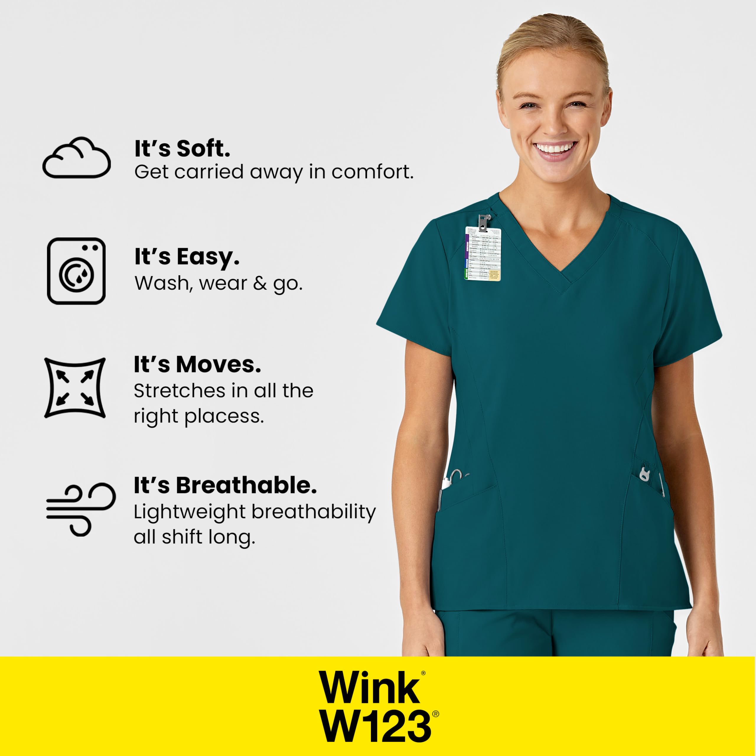 WonderWink Women's Tall Cargo Pants Flat Front - Comfortable Workwear for Nurses, Medical Professionals & Outdoor Activities