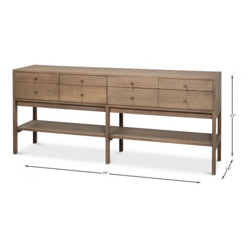 Modern Adler Console Table - Elegant Entryway Sofa Table with Storage Shelf - Perfect for Hallway, Living Room & Home Decor