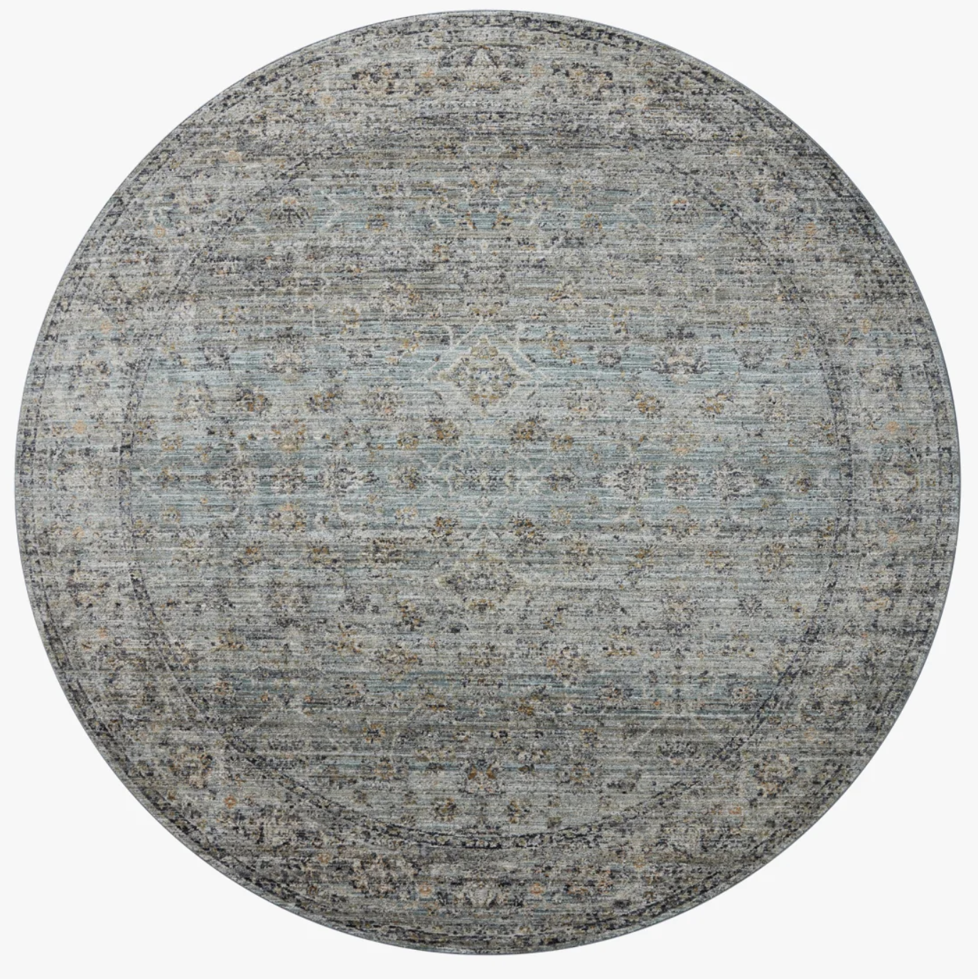 Katherine Ocean Gold Rug - Soft & Luxurious Handmade Area Rug for Living Room, Bedroom, or Office - Coastal & Boho Home Decor