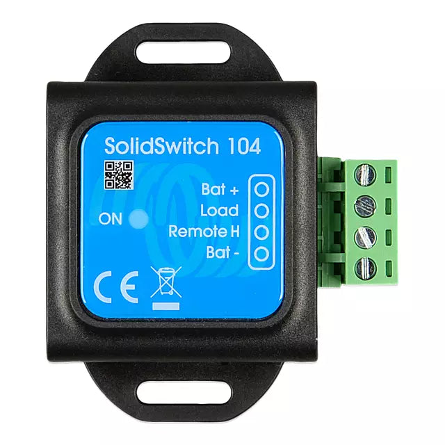 Victron SolidSwitch 104 - High-Performance Battery Switch for Marine, RV & Off-Grid Power Systems | Reliable Power Control Solution for Boats, Campers & Solar Installations