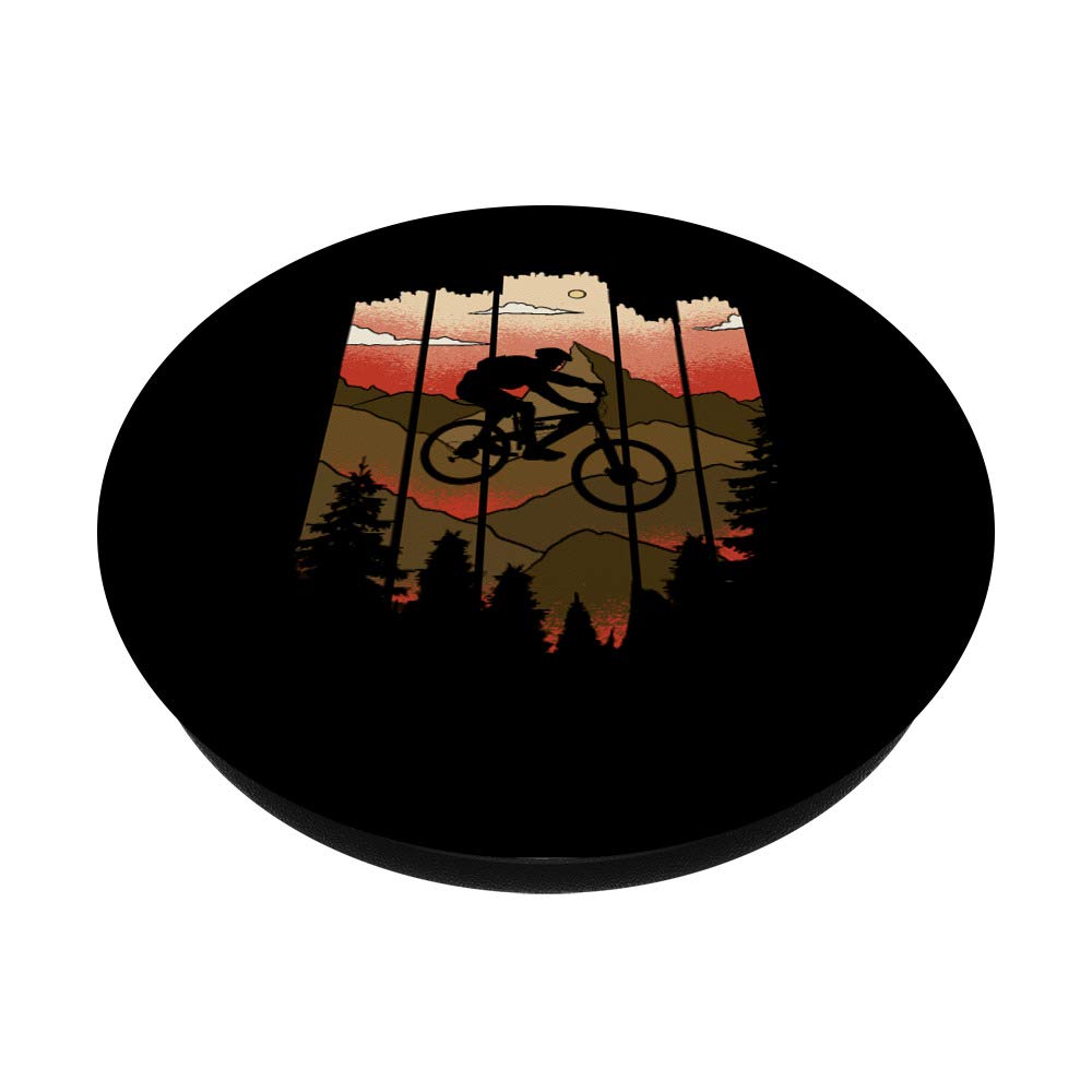 Premium MTB Downhill Mountain Bike PopSockets - Swappable PopGrip for Mountain Biking Enthusiasts | Perfect for Bike Handlebars, Helmets & Outdoor Adventures