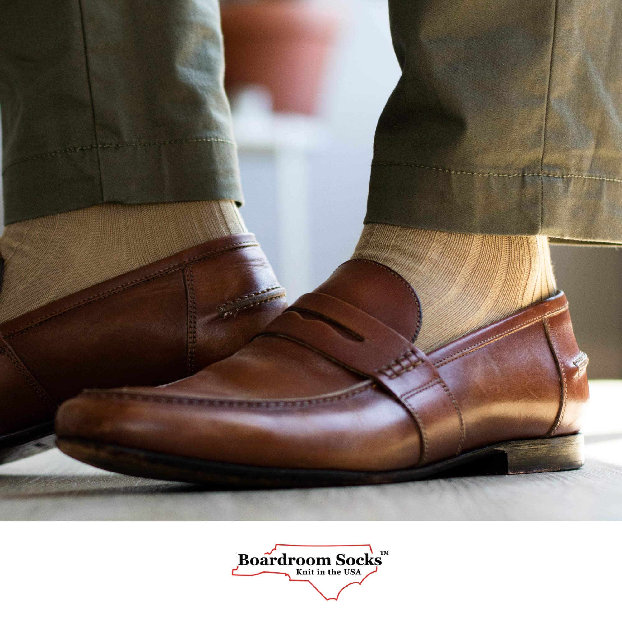 Premium Cotton Dress Socks for Men - Breathable & Comfortable Business Formal Socks - Classic Mid-Calf Office Socks by Boardroom Socks - Perfect for Work, Weddings & Professional Occasions